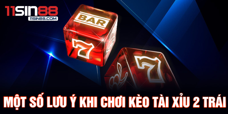 Tài Xỉu 2 Trái - Hướng Dẫn Chi Tiết Cách Chơi Kinh Nghiệm Thắng Lớn 3 Một số lưu ý khi chơi kèo Tài Xỉu 2 Trái